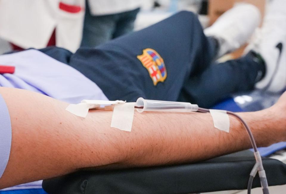 Donante de sangre en la Facultad de Medicina de la UVic-UCC
