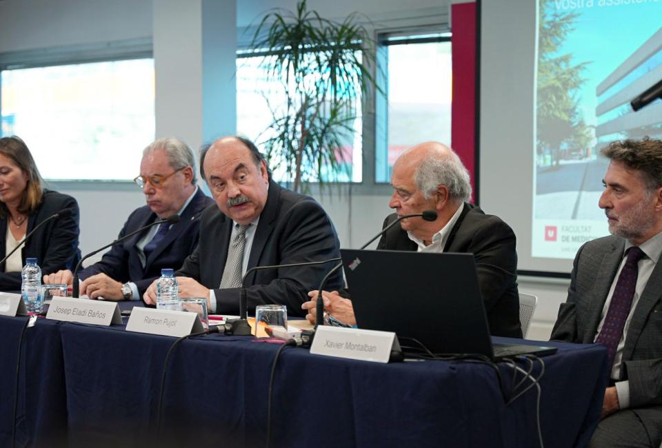 Anna Tarradellas, Josep Arimany, Josep Eladi Baños, Ramon Pujol i Xavier Montalban