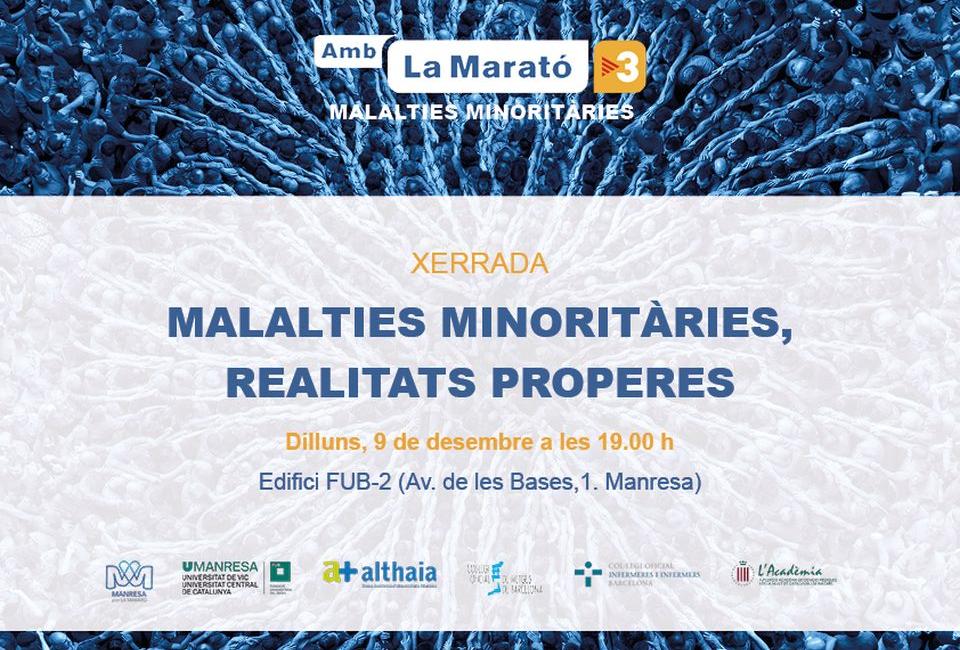 Cartel de la charla sobre enfermedades minoritarias